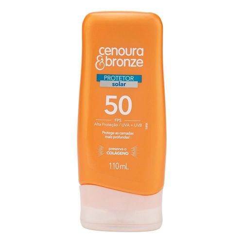 Protetor Solar Cenoura E Bronze Fps50 110Ml - Cenoura Bronze