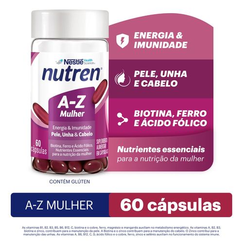 Suplemento Alimentar Nutren A-Z Mulher - 60 Cápsulas