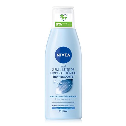 NIVEA Loção 2 em 1 200ml - Leite de Limpeza e Tônico