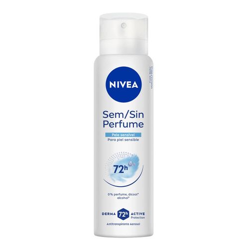 NIVEA Desodorante Antitranspirante Aerossol Sem Perfume Pele Sensível 150ml