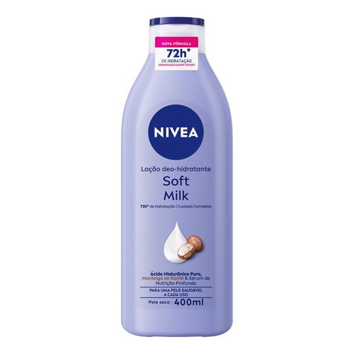 NIVEA Loção Hidratante Desodorante Soft Milk 400ml