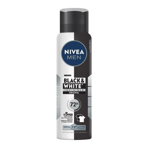 Desodorante Antitranspirante Aerosol NIVEA Invisible for Black & White 150ml