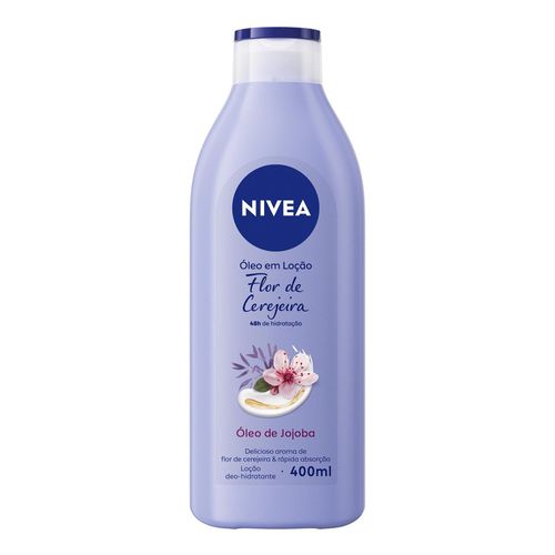 NIVEA Loção Hidratante Óleos Essenciais Flor de Cerejeira & Óleo de Jojoba 400ml