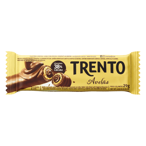 Wafer Avelã Trento - 29g