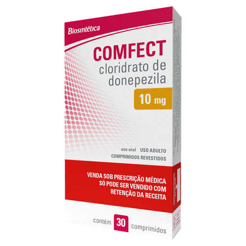 Comfect Cloridrato de Donepezila Aché 10mg Comprimido 30 Unidades