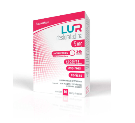 Lur Desloratadina 5mg - 10 comprimidos