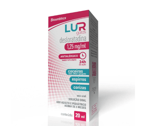 Lur Desloratadina 1,25ml - Gotas 20ml