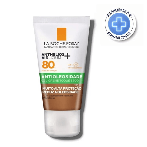 Protetor Solar Facial La Roche-Posay Anthelios Airlicium FPS 80 Gel Creme Cor 5.0 – 40g