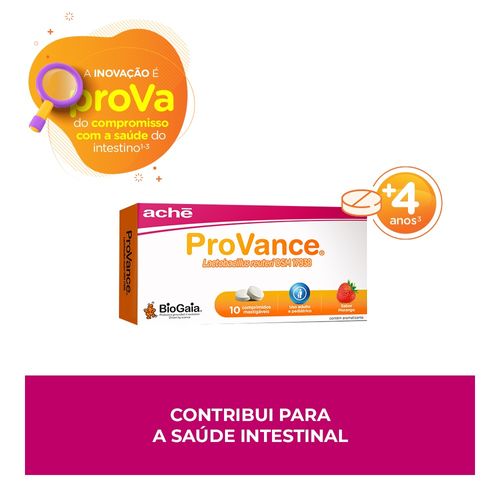 Suplemento Probiótico Provance Sabor Morango Profuse 10 Comprimidos Mastigáveis
