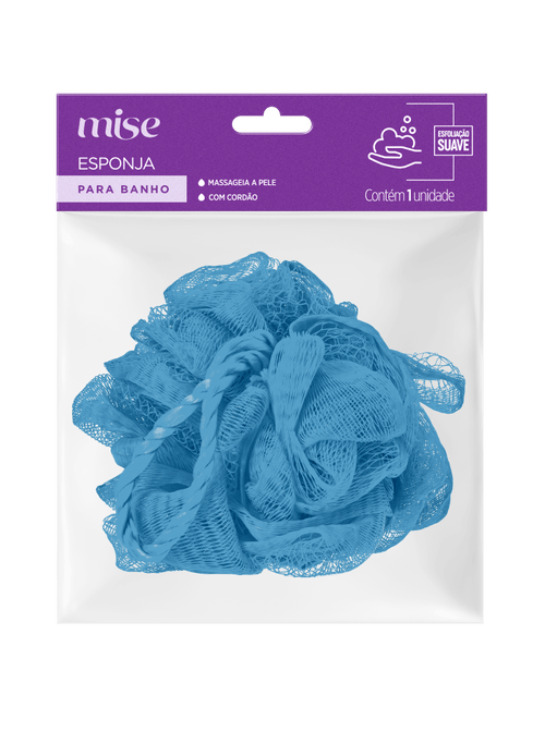 Esponja para Banho Mise Azul - 1 Unidade