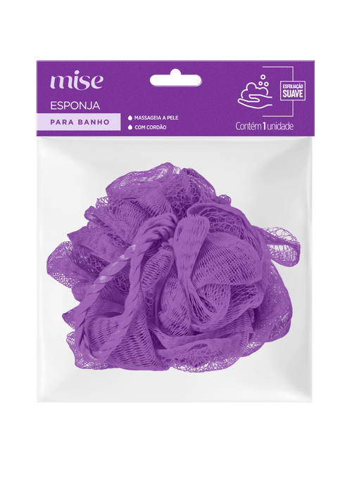 Esponja para Banho Mise Lilás - 1 Unidade