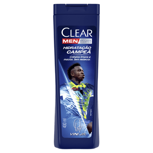 Shampoo Anticaspa Vini Jr. Clear Men Hidratação Campeã - 400ml
