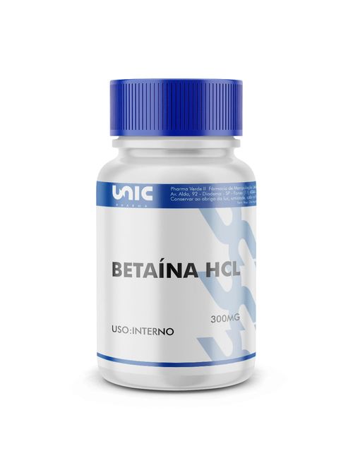 Betaina Hcl 300Mg - 90 Cápsulas