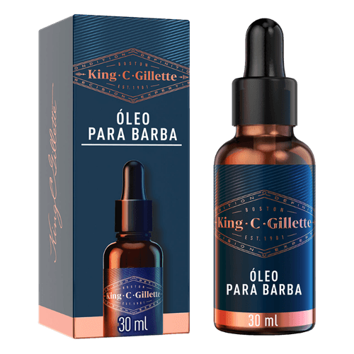 Óleo para Barba King C. Gillette - 30ml