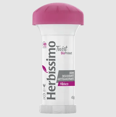 Desodorante Twist Antitranspirante Hibisco Herbíssimo - 45g