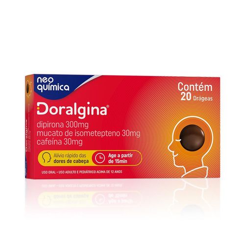 Analgésico Doralgina Caixa 20 comprimidos