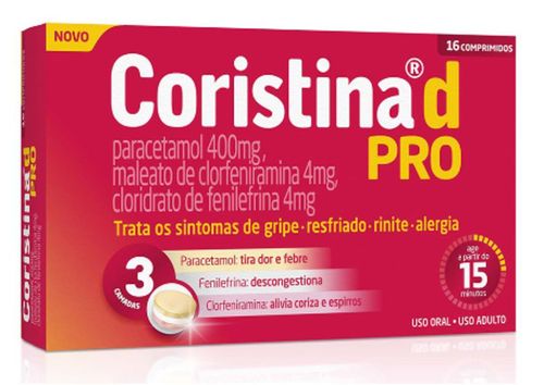 CORISTINA D PRO 400+4+4MG 16CPR