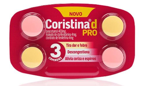 CORISTINA D PRO 400+4+4MG 4CPR