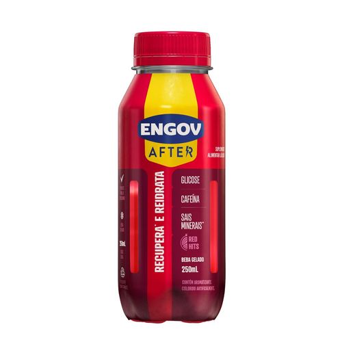 Suplemento Alimentar Líquido Red Hits Engov After Frasco 250ml