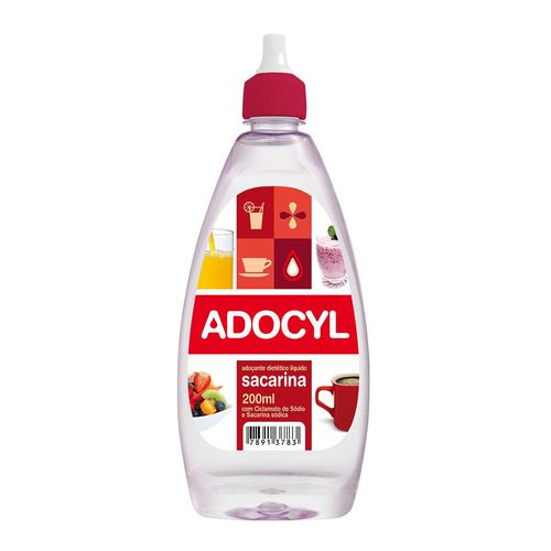 Adoçante Líquido Sacarina Adocyl Frasco 200ml