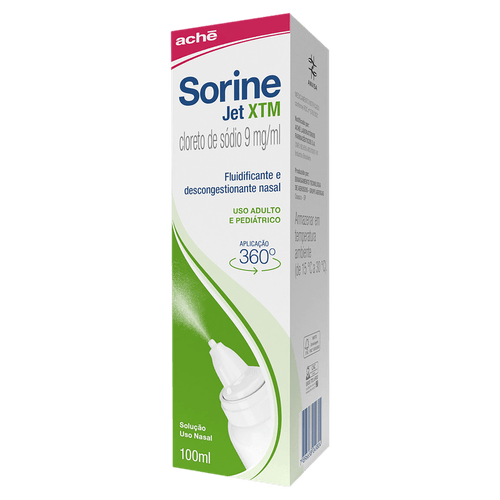 Descongestionante e Fluidificante Nasal Sorine Jet XTM -100ml