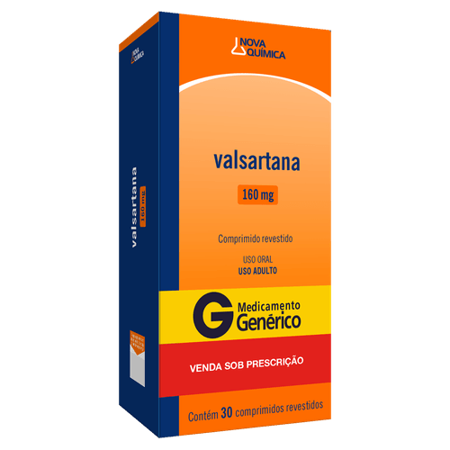 Valsartana 160mg Nova Química - 30 Comprimidos