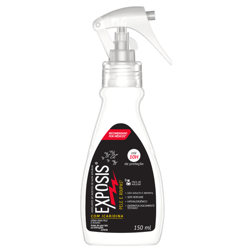 Repelente sem Perfume Exposis - 150ml Borrifador