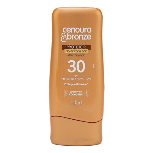 Protetor Solar com Cor FPS 30 Cenoura e Bronze - 110ml