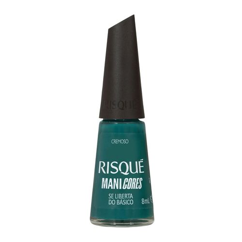 Esmalte Risque Cremoso ManiCores Se Liberta do Básico Verde Escuro - 8ml
