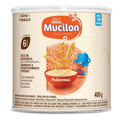 Cereal Infantil Mucilon Multicereais - 400g