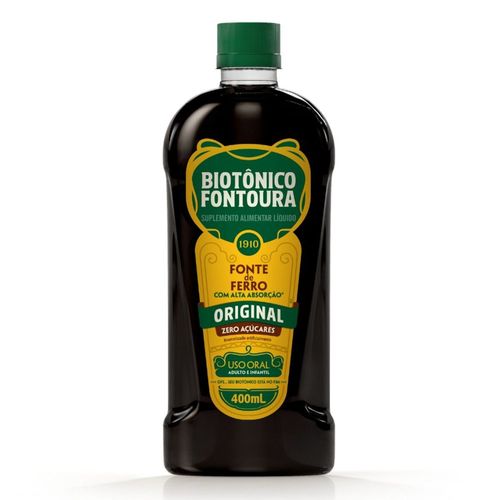 Biotonico Fontoura Sabor Natural Original - 400ml