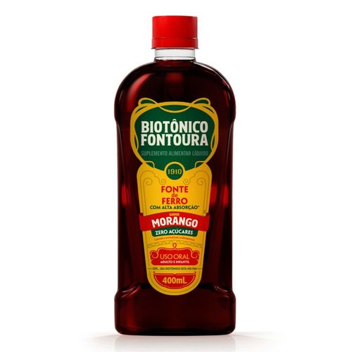 Biotonico Fontoura Sabor Morango 400ml