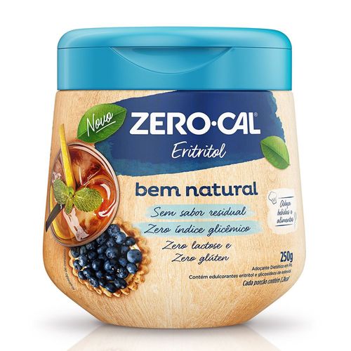Adoçante em Pó Zero-Cal Açúcar artificial Eritritol - 250g
