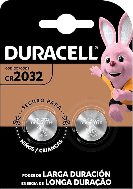 Pilha Moeda Lítio Duracell CR2032 - 2 unidades