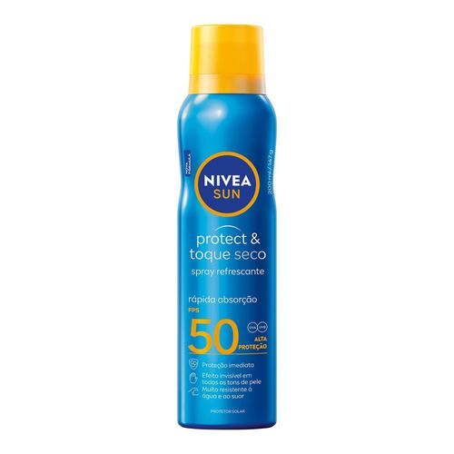 NIVEA SUN Protetor Solar Spray Protect & Toque Seco FPS 50 - 200ml
