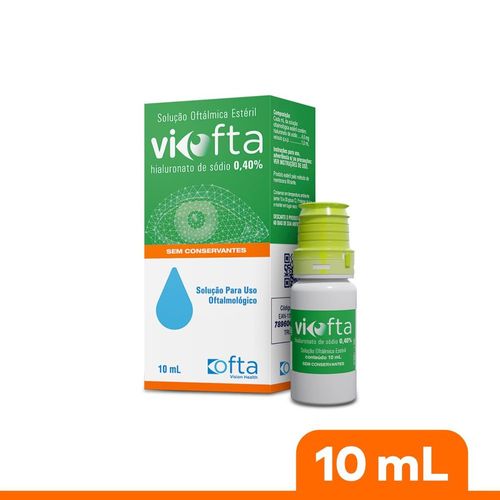 Solução Oftálmica Estéril ViOfta 0,40% Ofta Farma 10ml