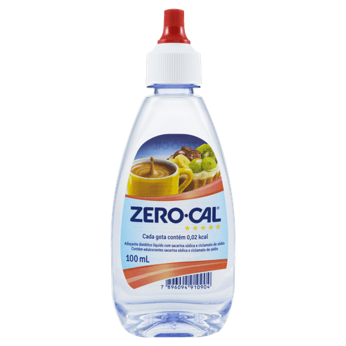 Adoçante Líquido Sacarina Zero Cal - 100ml