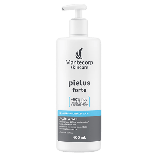 Shampoo Fortalecedor com Biotina Mantecorp Skincare Pielus Forte - 400ml Pump