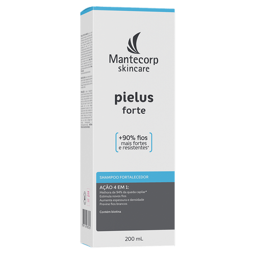 Shampoo Fortalecedor Mantecorp Skincare Pielus Forte - 200ml