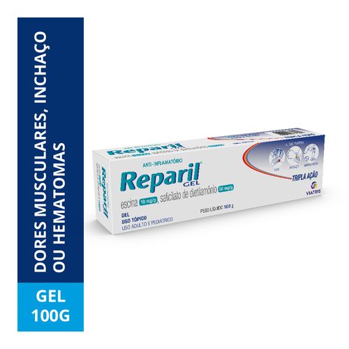 Reparil Gel®   Escina + Salicilato de Dietilamônio - 100g