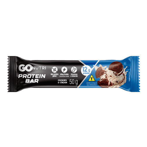 Barra de Proteína GOnutri Cookies Cream - 50g