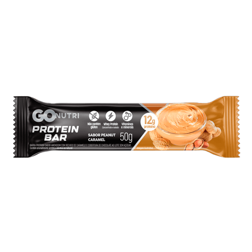 Barra de Proteína GOnutri Amendoim com Caramelo - 50g