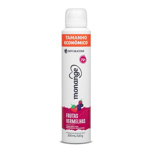 Desodorante Aerossol Antitranspirante Monange Frutas Vermelhas 200ml