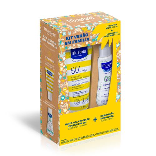Kit Mustela Verão Para Toda a Família Protetor Solar  200ml + Loção hidratante