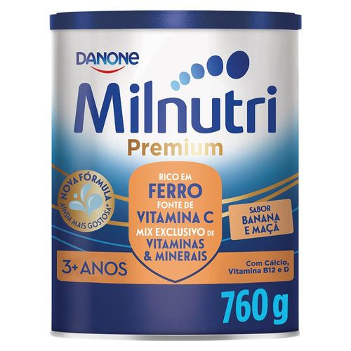 Milnutri Premium Banana e Maçã - 760g
