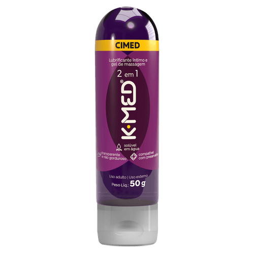 Lubrificante Íntimo e Gel de Massagem Corporal 2 em 1 K-Med Squeeze - 50g