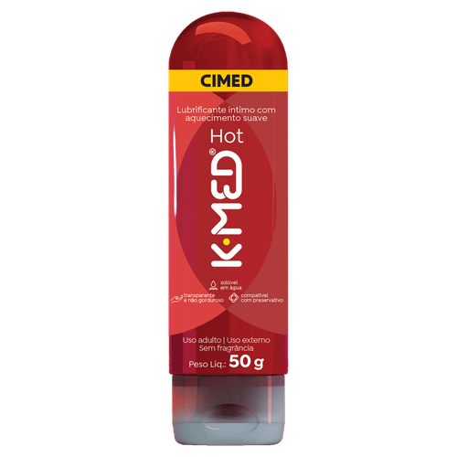 Lubrificante Íntimo Hot sem Perfume K-Med Squeeze - 50g