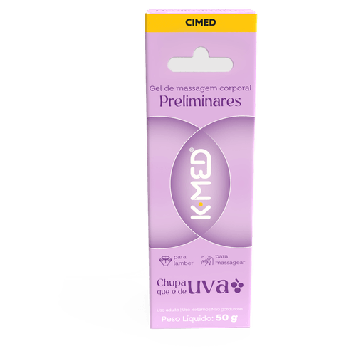 Gel Sensual Corporal Chupa que é de Uva K-Med Preliminares - 50g