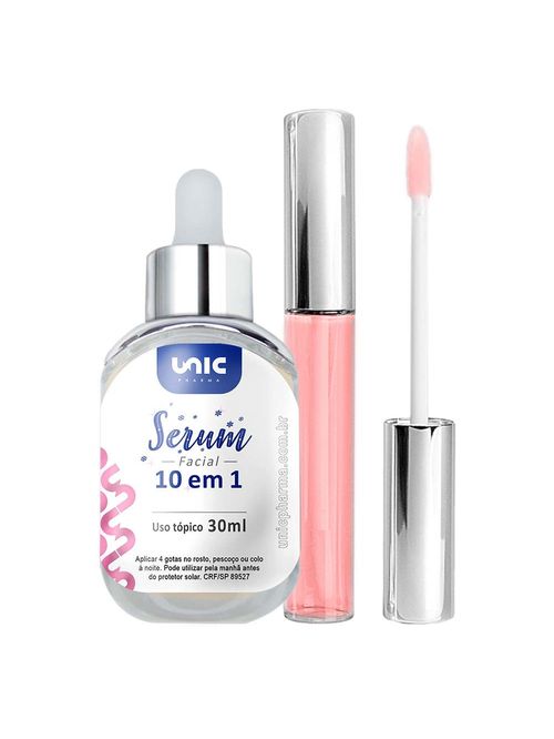 Sérum facial 10 em 1 + Preenchimento labial 6g Até 35