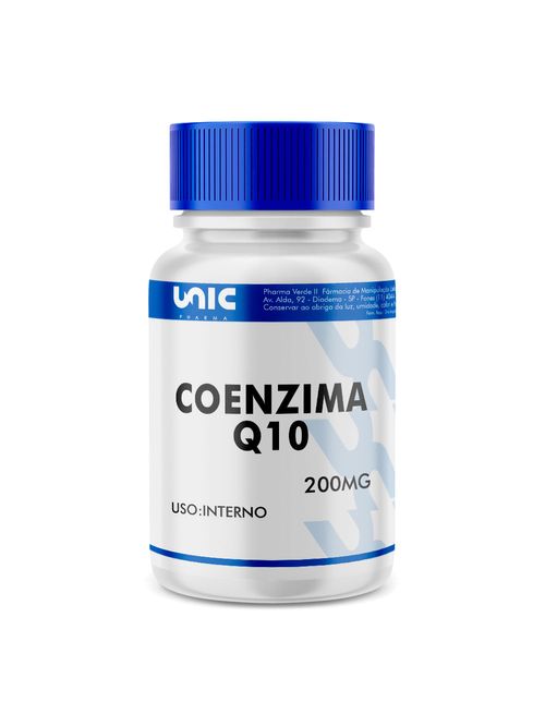 Coenzima Q10 200mg 120 Cápsulas Gelatinosas - Unicpharma